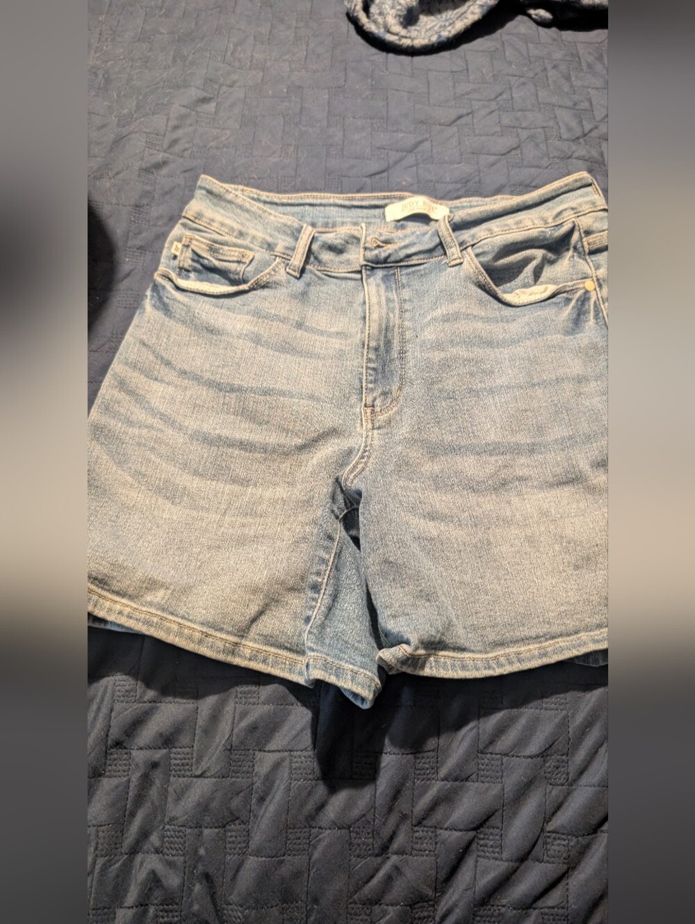 Judy Blue Denim High-Rise Women’s Shorts - Light Blue